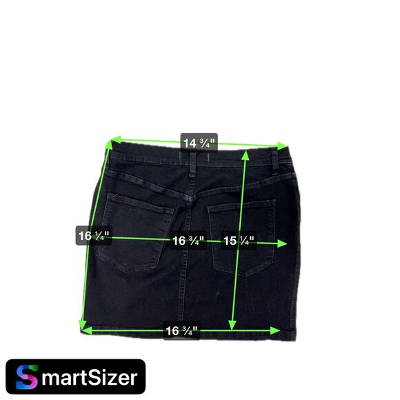 NWT Free People Womens "Worn Black" Denim Mini Skirt MSRP $68  Size 30 NEW - Picture 5 of 15